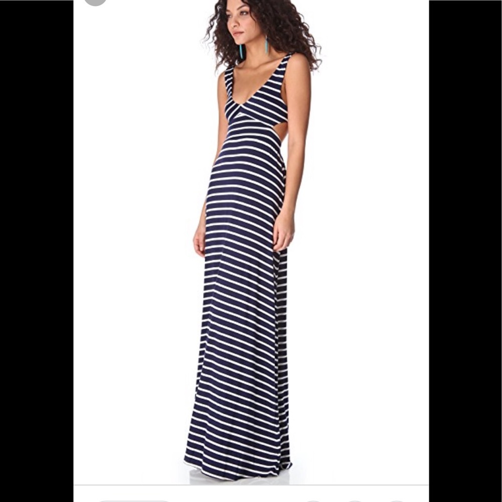 Rachel Pally Shopbop Navy Striped Maxi Dress